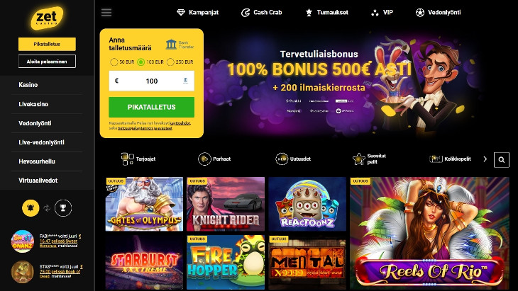 zet casino kokemuksia