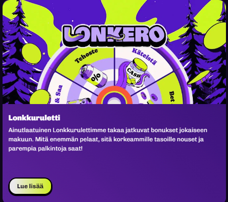 lonkero kasino tervetuliaisbonus