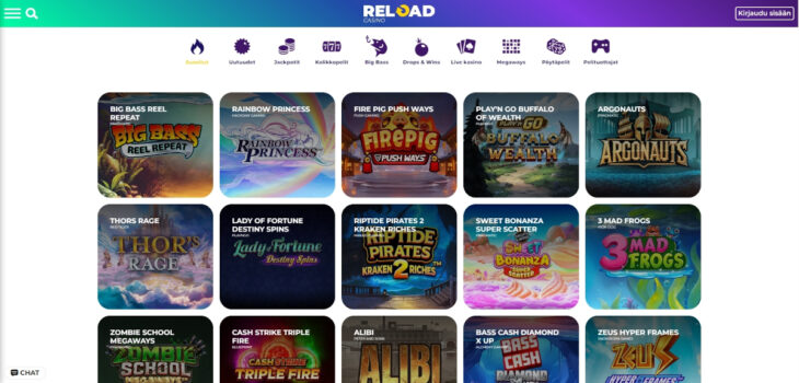 reload casino kasinopelit