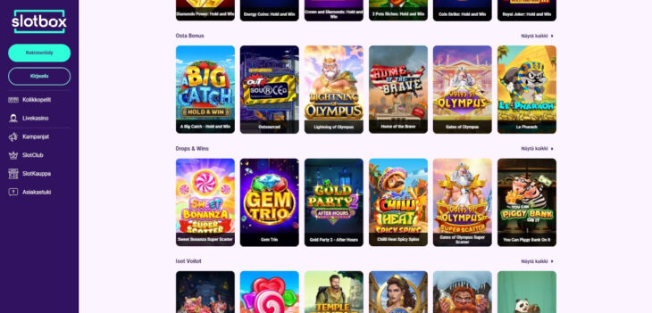 slotbox kasinopelit