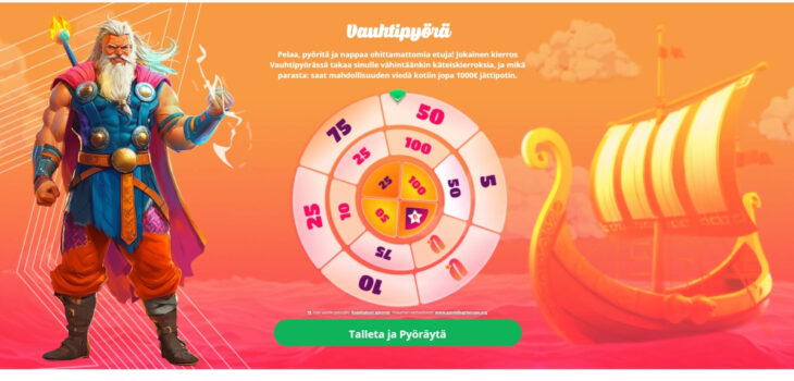 vauhti kasino tervetuliaisbonus