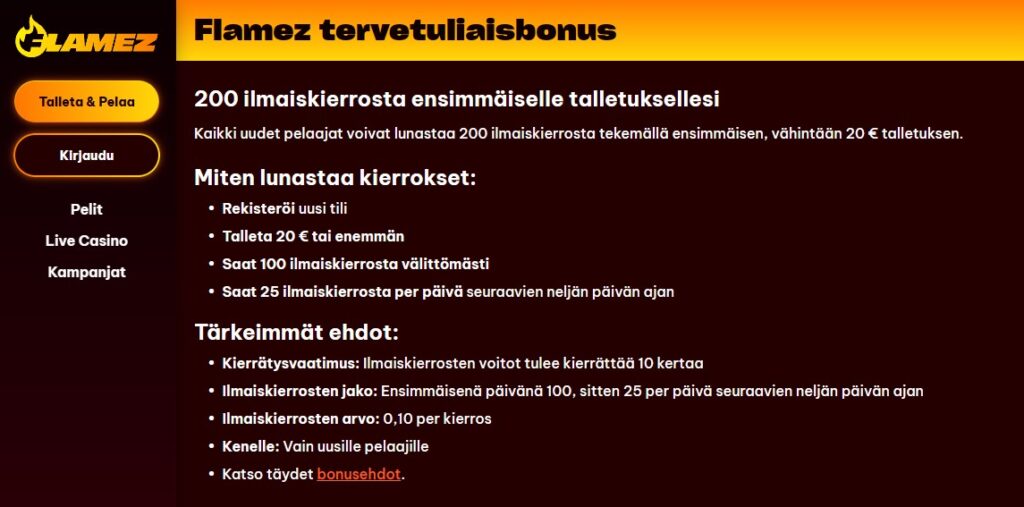 flamez bonus