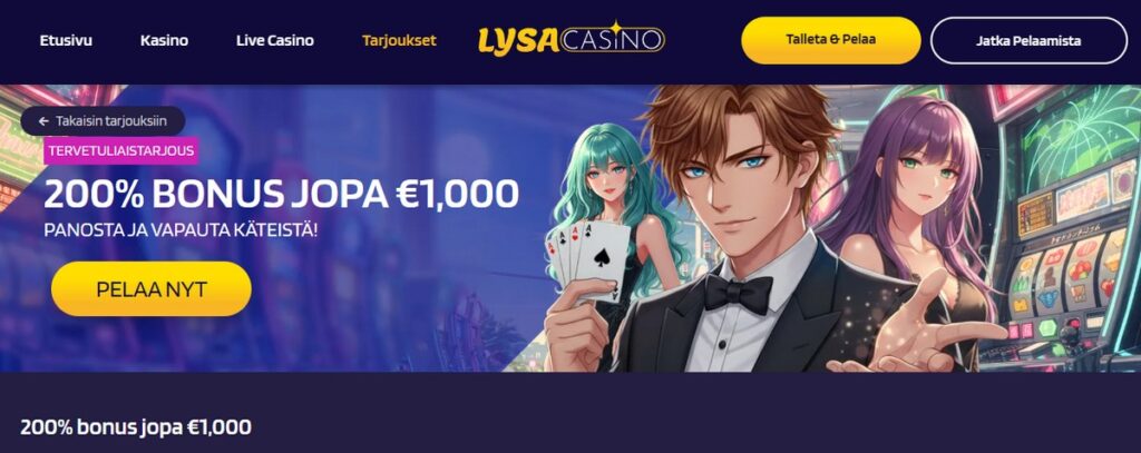lysa casino bonus