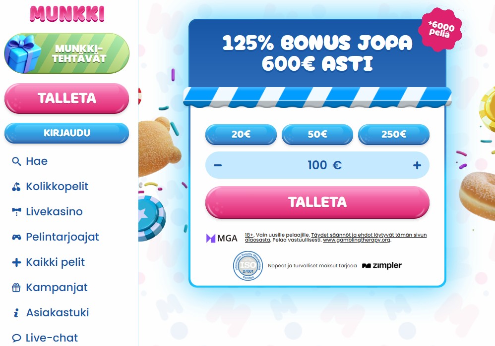 munkki bonus
