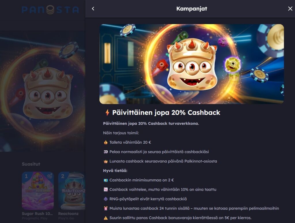 panosta bonus