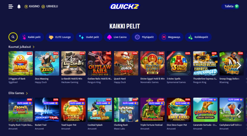 quickz kasinopelit