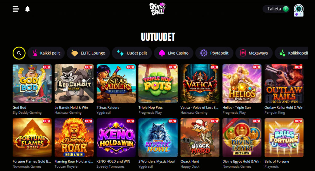 spinskull casino pelit